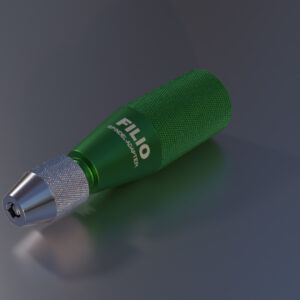 Diesen Spindeladapter Filio verwendet man um kleine und feine Polierwerkzeuge auf einem großen Poliermotor zu nutzen.